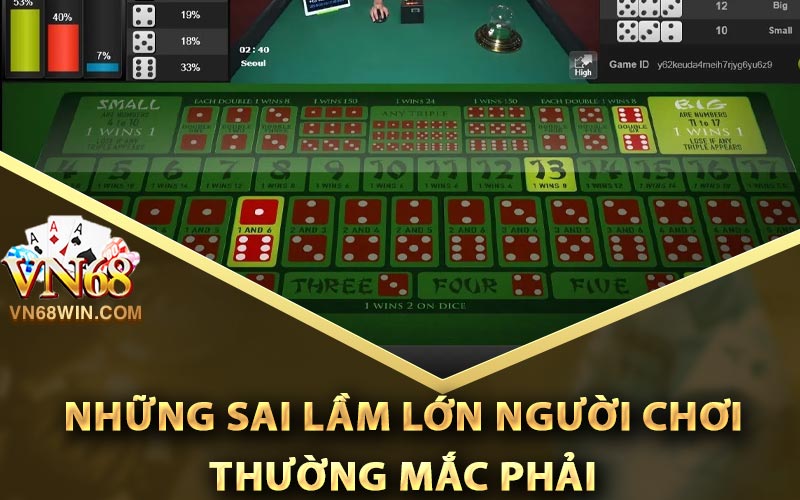 Sicbo Là Gì? Cách Chơi Sicbo Luôn Thắng Từ Vn68 Chia Sẻ 4 Những sai lầm lớn người chơi thường mắc phải